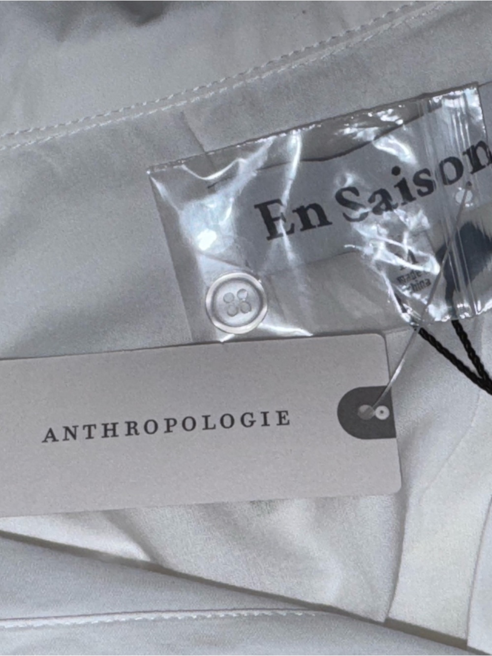 En Saison Nellie Buttondown Shirt from Anthropologie Cocktail Print Size M NWT - Picture 15 of 16